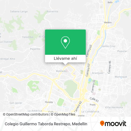 Mapa de Colegio Guillermo Taborda Restrepo