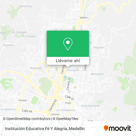 Mapa de Institución Educativa Fé Y Alegria