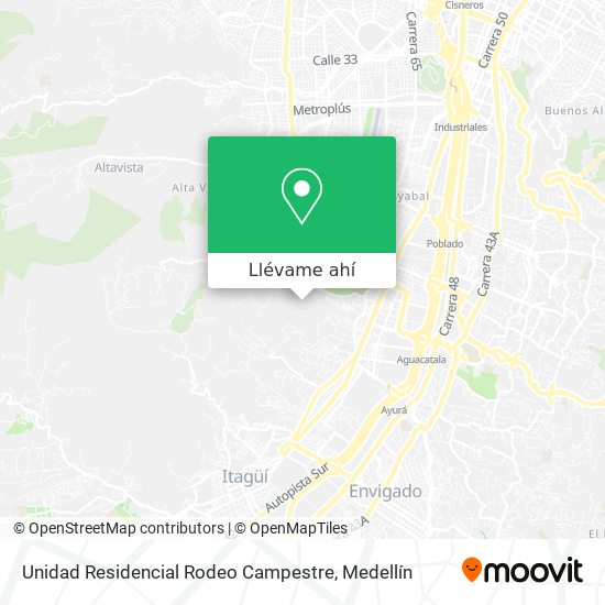 Mapa de Unidad Residencial Rodeo Campestre