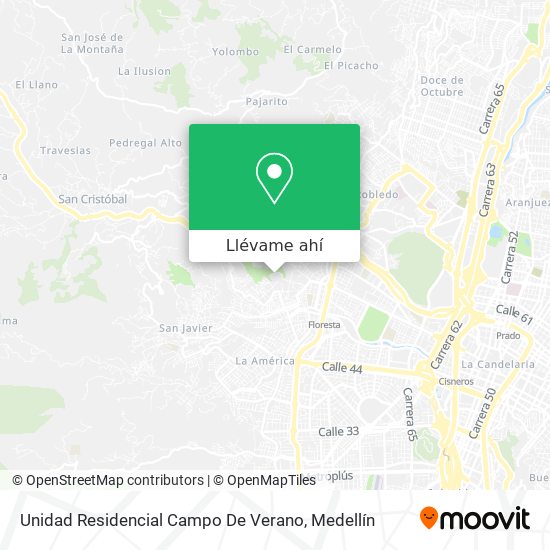 Mapa de Unidad Residencial Campo De Verano