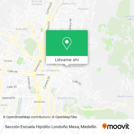 Mapa de Sección Escuela Hipólito Londoño Mesa