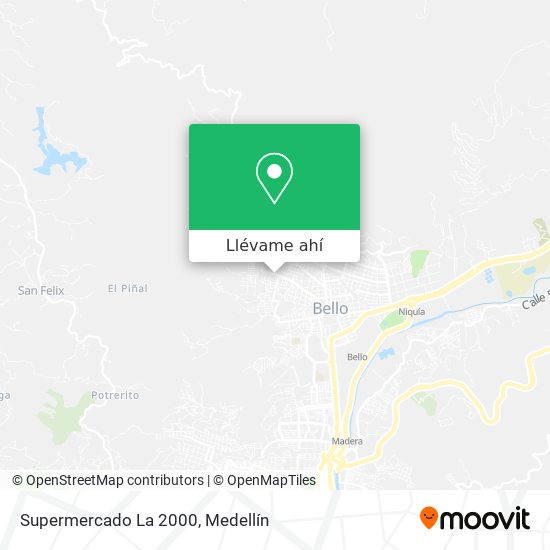 Mapa de Supermercado La 2000