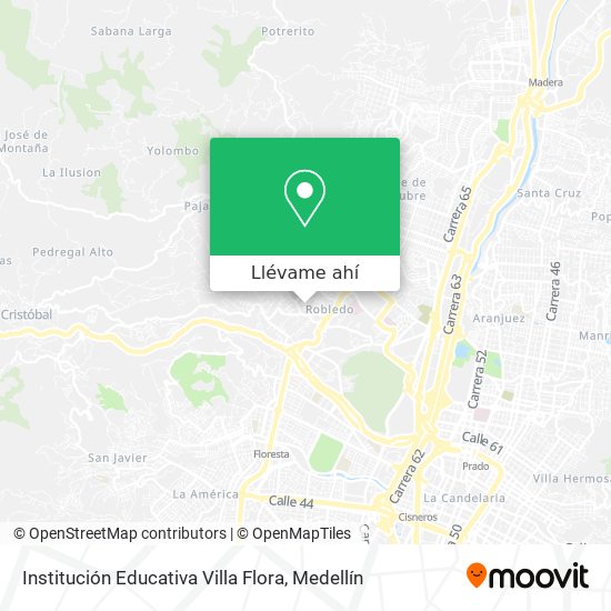 Mapa de Institución Educativa Villa Flora