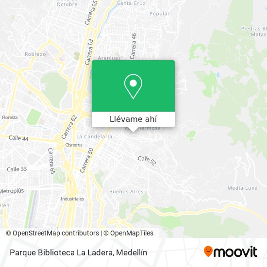 Mapa de Parque Biblioteca La Ladera