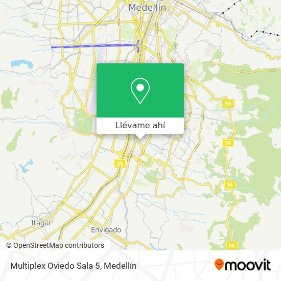 Mapa de Multiplex Oviedo Sala 5