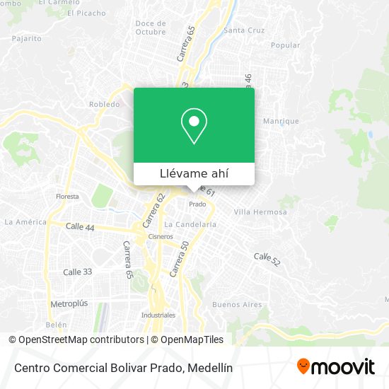 Mapa de Centro Comercial Bolivar Prado