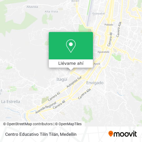 Mapa de Centro Educativo Tilín Tilán