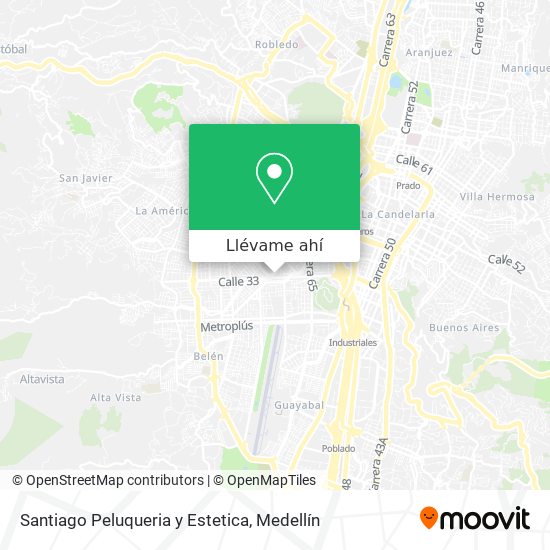 Mapa de Santiago Peluqueria y Estetica