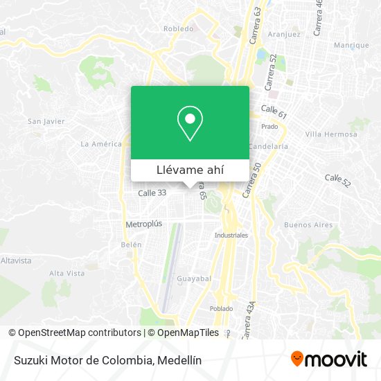 Mapa de Suzuki Motor de Colombia