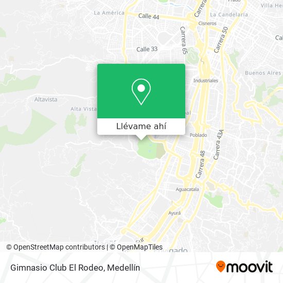 Mapa de Gimnasio Club El Rodeo