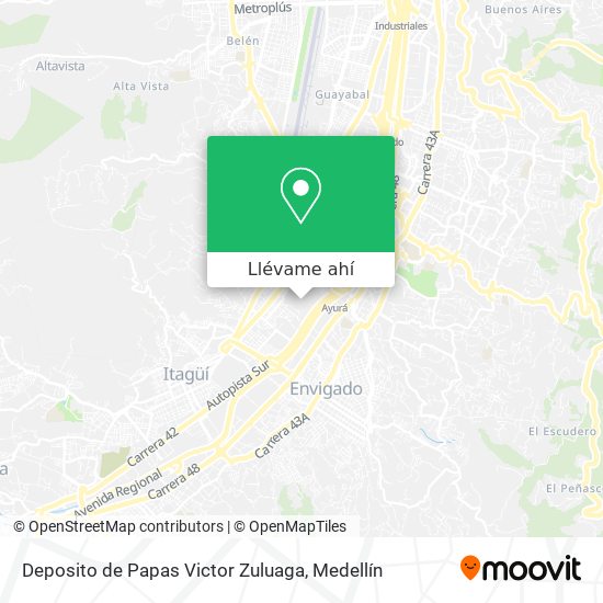 Mapa de Deposito de Papas Victor Zuluaga