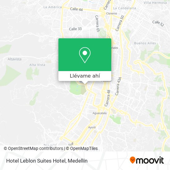 Mapa de Hotel Leblon Suites Hotel