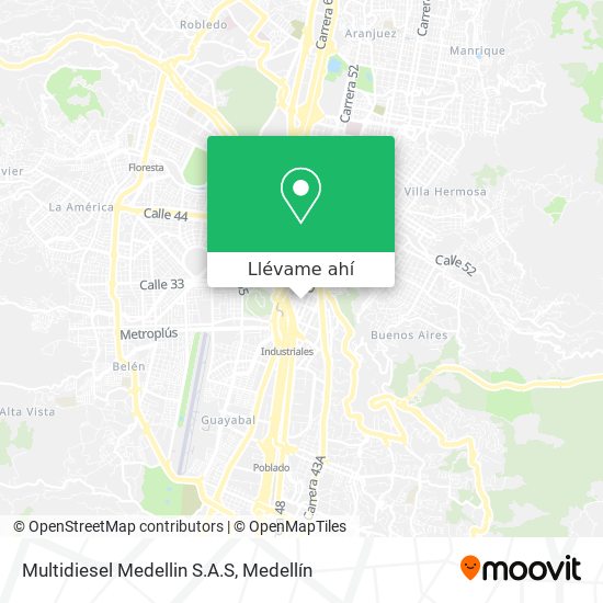 Mapa de Multidiesel Medellin S.A.S