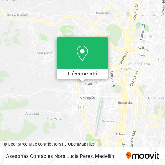 Mapa de Asesorías Contables Nora Lucía Pérez