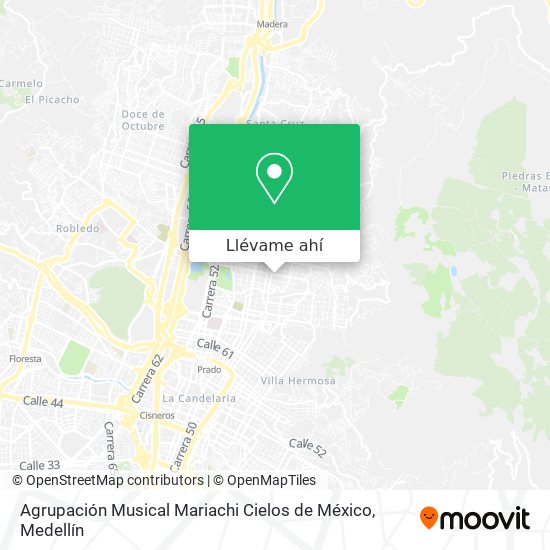Mapa de Agrupación Musical Mariachi Cielos de México
