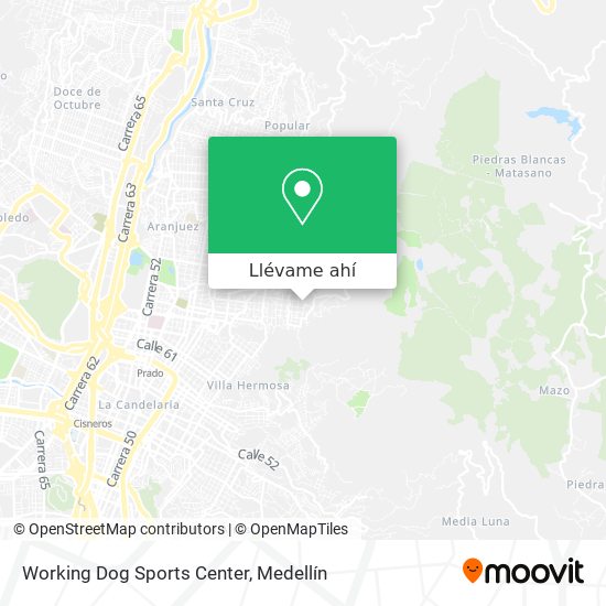Mapa de Working Dog Sports Center