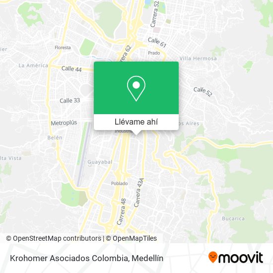 Mapa de Krohomer Asociados Colombia