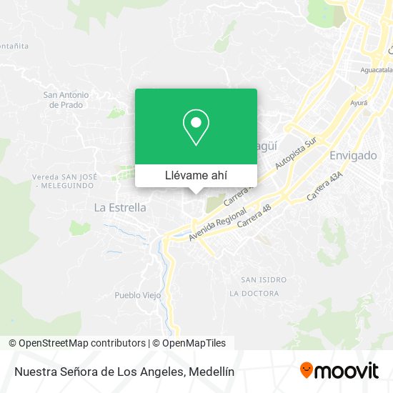 Mapa de Nuestra Señora de Los Angeles