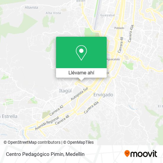 Mapa de Centro Pedagógico Pimín