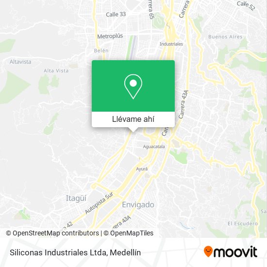 Mapa de Siliconas Industriales Ltda