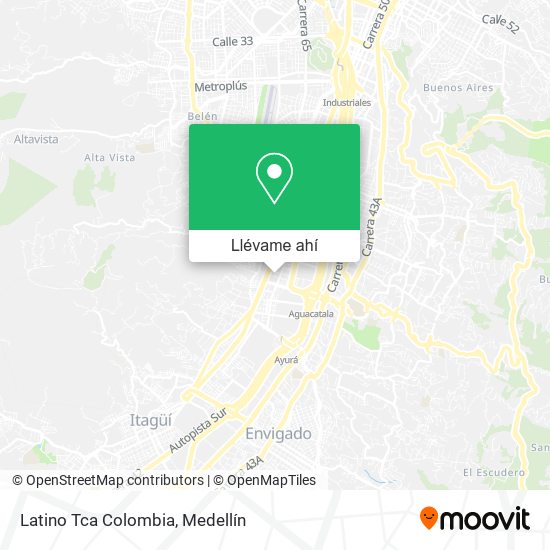 Mapa de Latino Tca Colombia