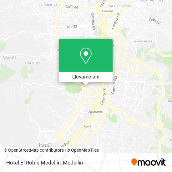 Mapa de Hotel El Roble Medellin
