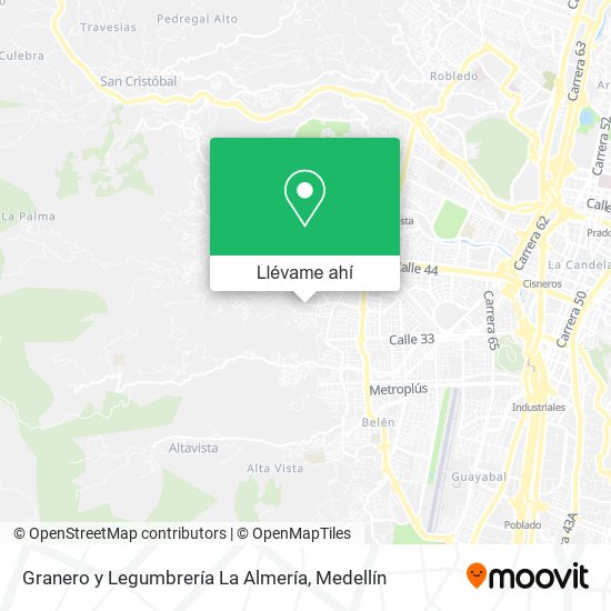 Mapa de Granero y Legumbrería La Almería