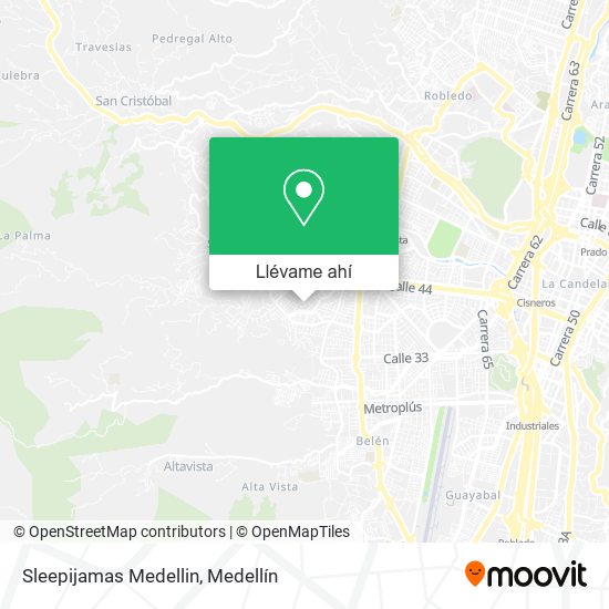 Mapa de Sleepijamas Medellin