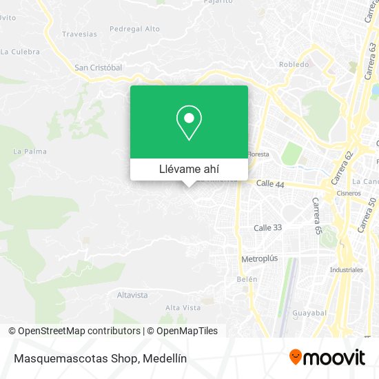 Mapa de Masquemascotas Shop