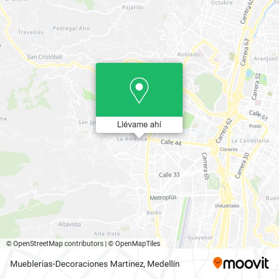 Mapa de Mueblerias-Decoraciones Martinez