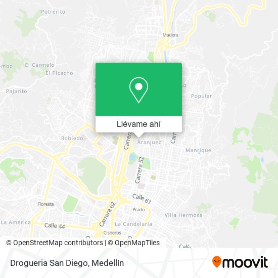 Mapa de Drogueria San Diego