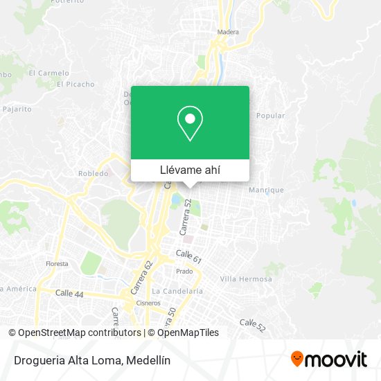 Mapa de Drogueria Alta Loma