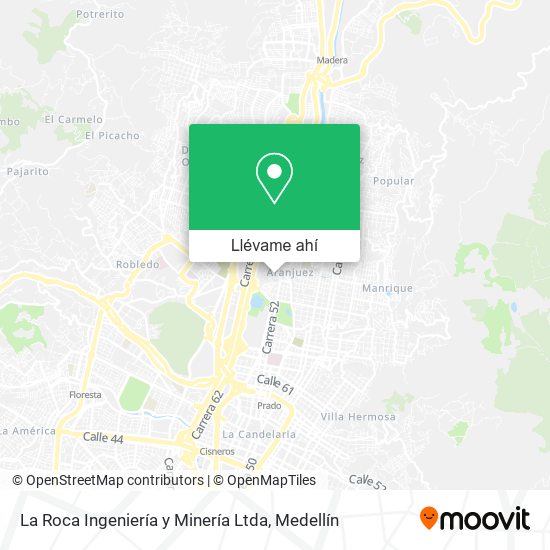 Mapa de La Roca Ingeniería y Minería Ltda