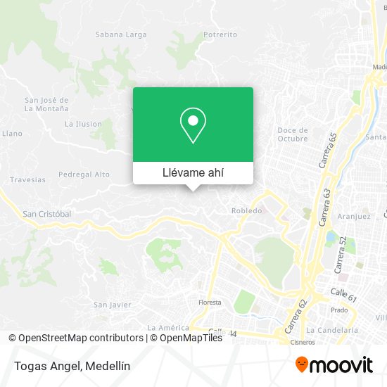 Mapa de Togas Angel