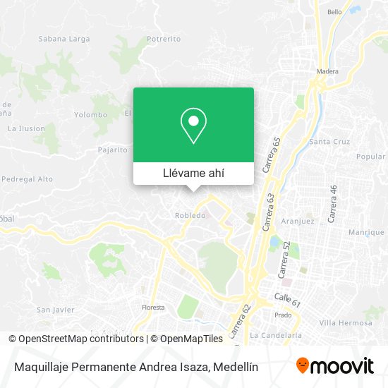 ¿Cómo llegar a Maquillaje Permanente Andrea Isaza en Medellín en Autobús o Metro?