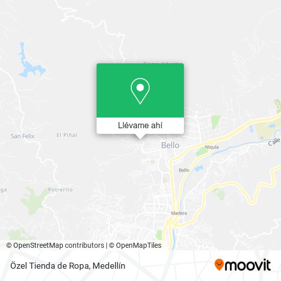 Mapa de Özel Tienda de Ropa