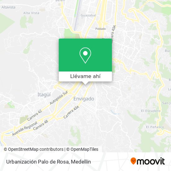Mapa de Urbanización Palo de Rosa