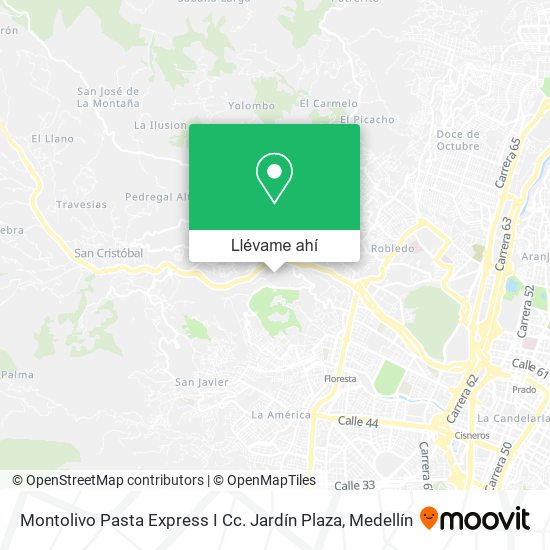 Mapa de Montolivo Pasta Express I Cc. Jardín Plaza