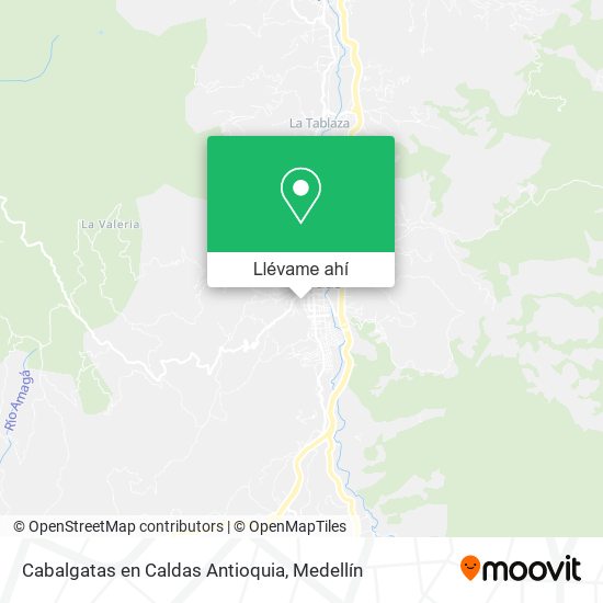 Mapa de Cabalgatas en Caldas Antioquia