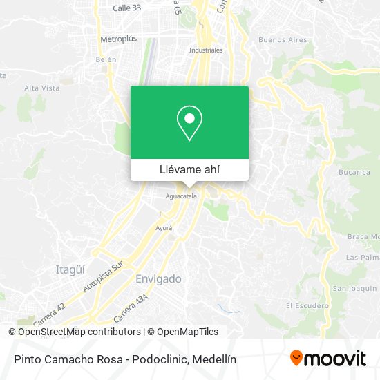 Mapa de Pinto Camacho Rosa - Podoclinic