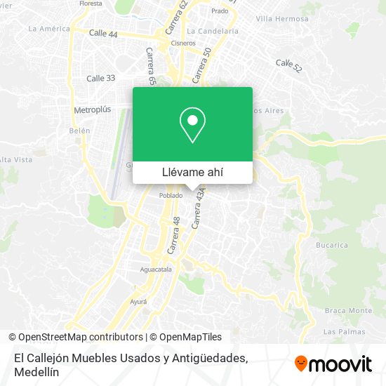 Mapa de El Callejón Muebles Usados y Antigüedades