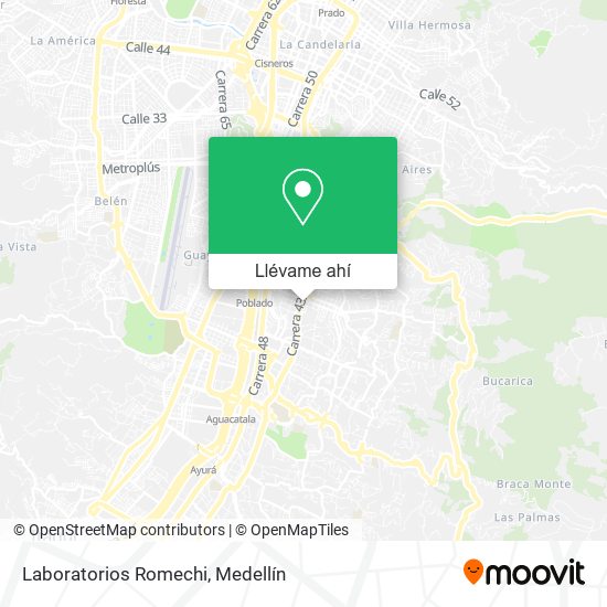 Mapa de Laboratorios Romechi