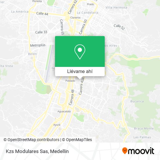 Mapa de Kzs Modulares Sas