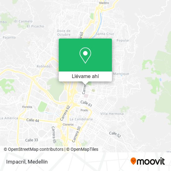 Mapa de Impacril