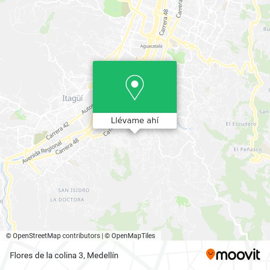 Cómo llegar a Flores de la colina 3 en Envigado en Autobús o Metro?