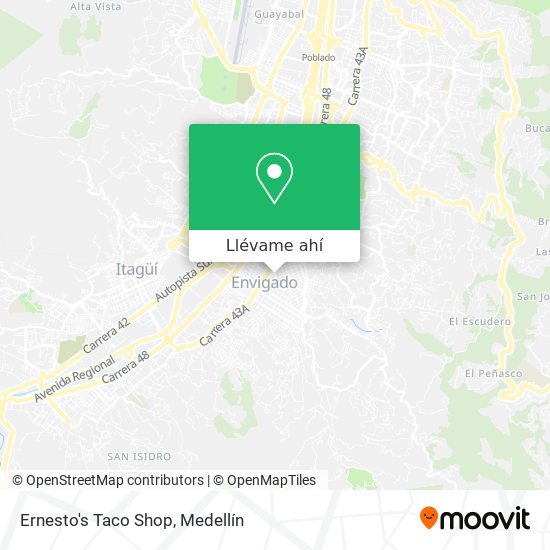 Mapa de Ernesto's Taco Shop