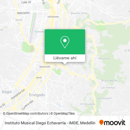 Mapa de Instituto Musical Diego Echavarría - IMDE