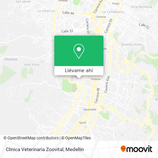 Mapa de Clínica Veterinaria Zoovital