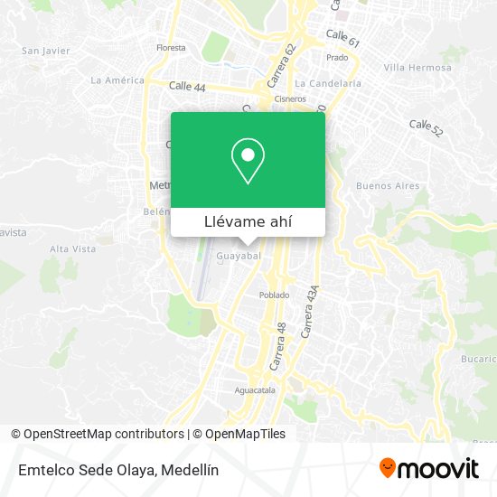 Mapa de Emtelco Sede Olaya