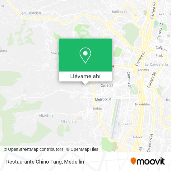 Mapa de Restaurante Chino Tang